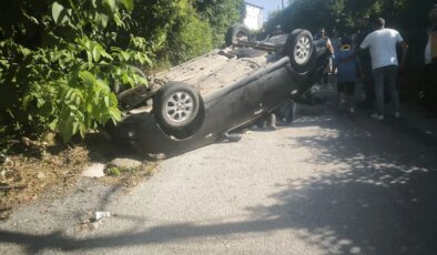 Samsun’da Otomobil Devrildi: 4 Yaralı