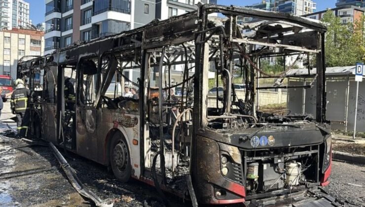 Samsun’da yolcu otobüsünde yangın çıktı