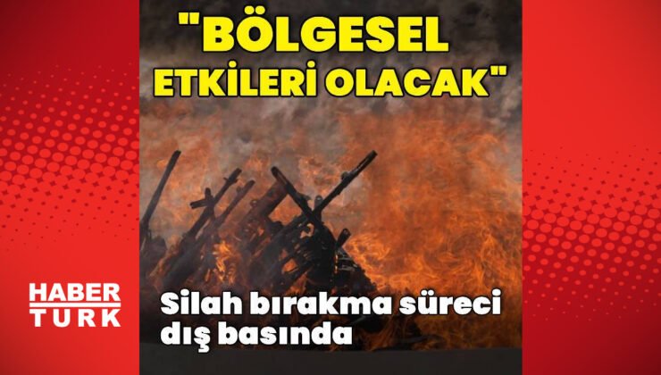 Silah bırakma süreci dış basında yer buldu