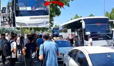 Silah bırakma töreni için Diyarbakır’dan 4 otobüs hareket etti