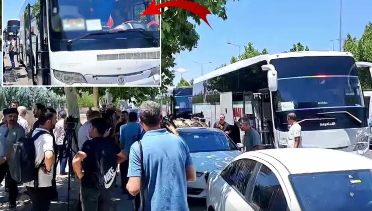 Silah bırakma töreni için Diyarbakır’dan 4 otobüs hareket etti