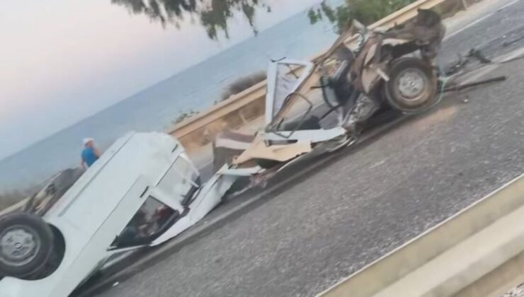 Silifke’de otomobil ikiye bölündü! 1 ölü, 1 yaralı