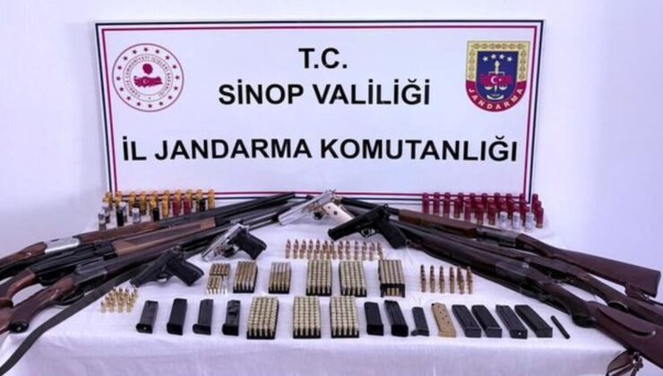 Sinop’ta kaçak silah operasyonu: 5 gözaltı
