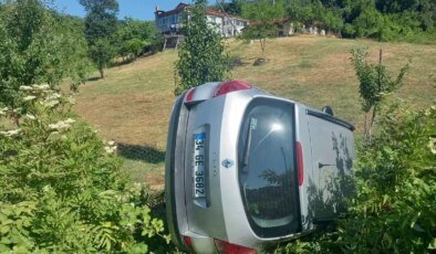 Sinop’ta Otomobil Ağaçlık Alana Devrildi: 3 Yaralı