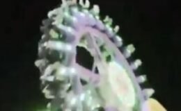 Suudi Arabistan’da lunaparktaki eğlence aracı yere çakıldı: O anlar böyle kaydedildi!