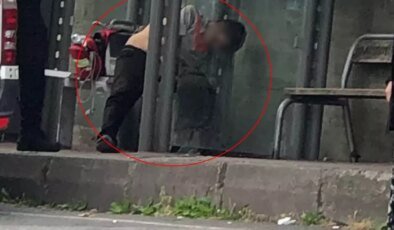 Taburcu olduktan dakikalar sonra durakta can verdi