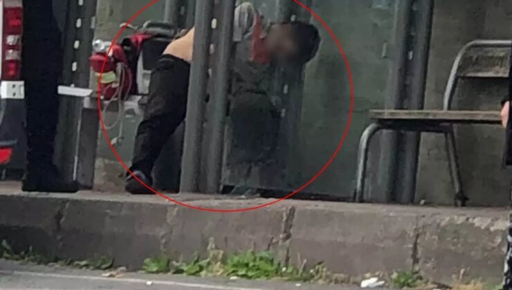 Taburcu olduktan dakikalar sonra durakta can verdi