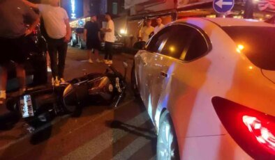 Tekirdağ’da Motosiklet ve Otomobil Çarpıştı: 1 Yaralı