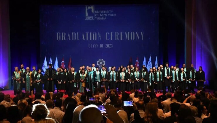 Tiran’da Türkiye Maarif Vakfı’na Ait New York Üniversitesi Mezuniyet Töreni Düzenlendi