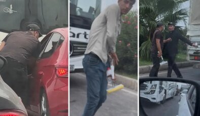 Trafikte zorla camları sildikten sonra kapıları açıp para istiyorlar