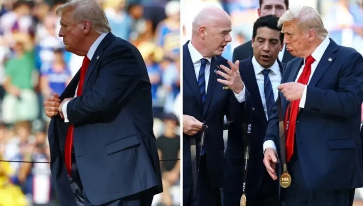 Trump, Kulüpler Dünya Kupası madalyasını cebine attı, kupayı Oval Ofis’e götürdü