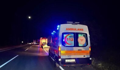Uşak’ta Şarampole Devrilen Araçta 1 Ölü, 2 Yaralı
