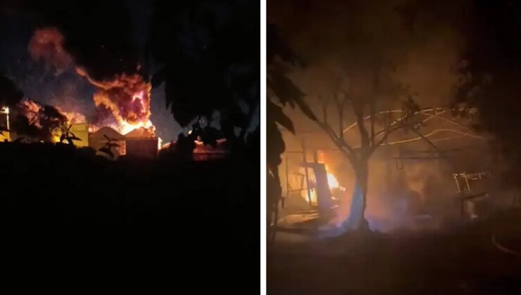 Yalova’da tarım işletmesinde yangın! 2 itfaiyeci yaralandı