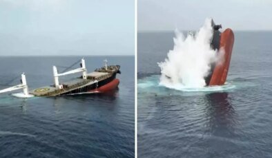 Yemen’deki Husiler, 2 büyük kargo gemisini batırdı ve mürettebatı Kaçırdı