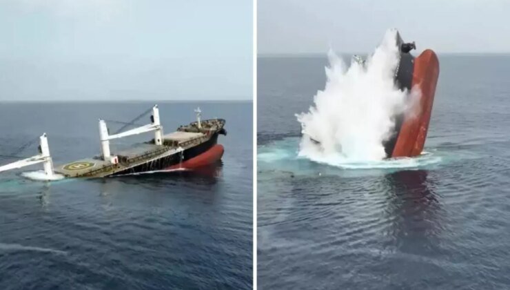 Yemen’deki Husiler, 2 büyük kargo gemisini batırdı ve mürettebatı Kaçırdı