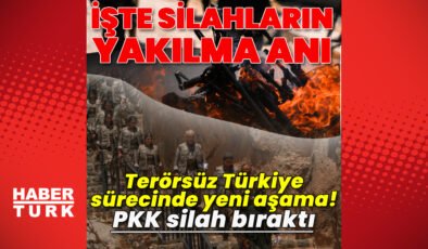 Yeni dönem! Terör örgütü ilk silahları bıraktı
