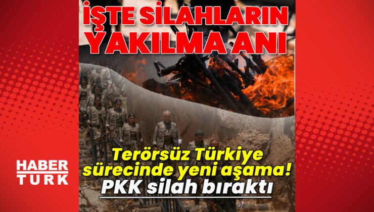 Yeni dönem! Terör örgütü ilk silahları bıraktı