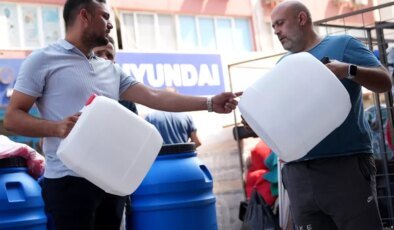 4 ilçedeki su kesintisi öncesi bidon satışları ikiye katlandı