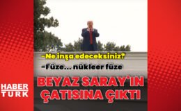 ABD Başkanı Trump soruları çatıdan yanıtladı