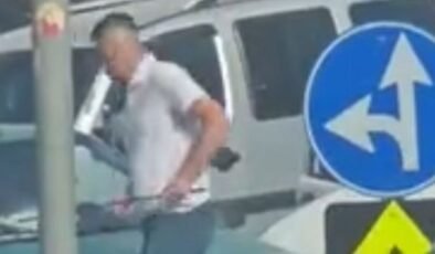 Ankara’da trafikte bıçaklı ve kılıçlı saldırı