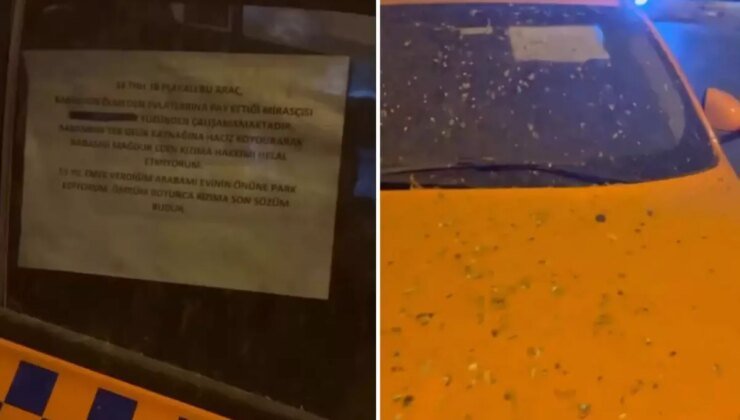 Aracının camına astığı yazı olay oldu: Kızıma hakkımı helal etmiyorum