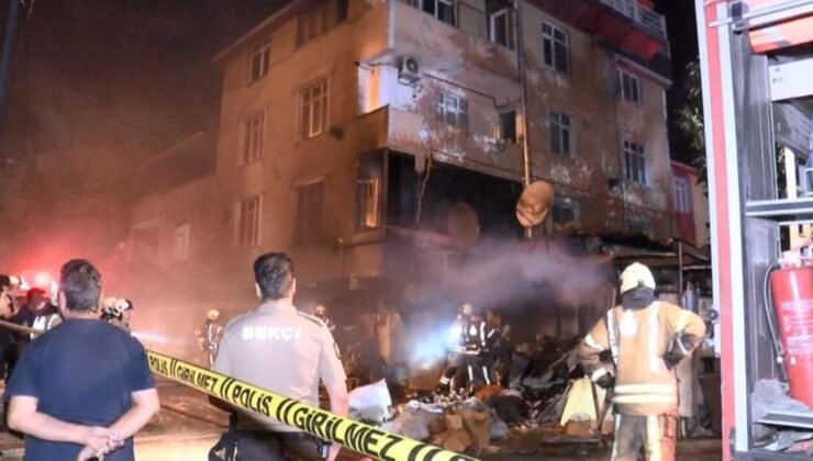 Avcılar’da çorap atölyesinde yangın
