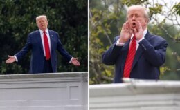 Beyaz Saray çatısına çıkan Trump’tan ‘nükleer füze inşa edeceğiz’ çıkışı