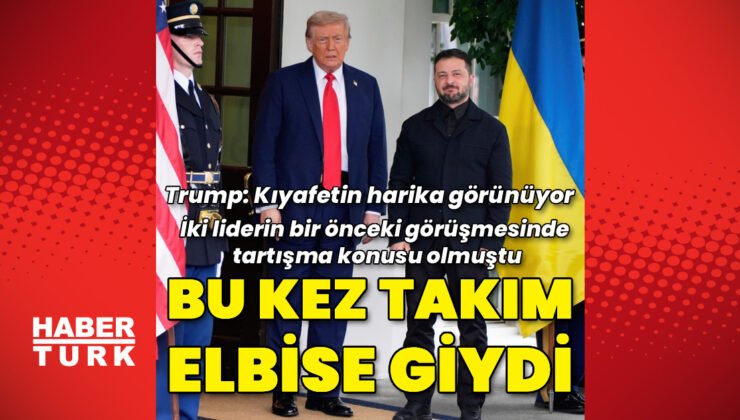 Beyaz Saray’da kritik görüşme: Zelenskiy bu kez takım elbise giydi