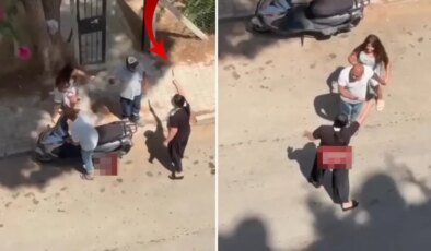 Bıçakla öz evladını kovaladı, küçük kızın feryatları sokağı inletti