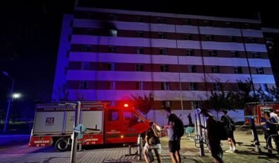 Bursa’da erkek öğrenci yurdunda yangın