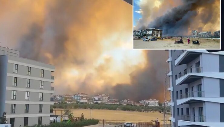 Çanakkale’deki orman yangınında alevler hastaneye yaklaştı