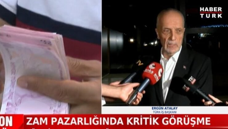 Cumhurbaşkanı Yardımcısı Cevdet Yılmaz ile TÜRK-İŞ Başkanı Ergün Atalay görüştü