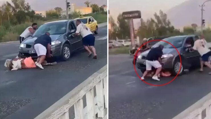 Dehşete düşüren görüntü Türkiye’den: Önce çarptı, ardından ezerek üzerinden geçmeye çalıştı