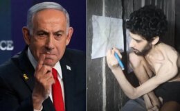 Dünya İsrailli esirin videosunu konuşuyor! Netanyahu zorda, halk sokağa döküldü