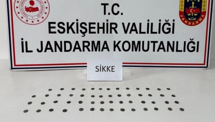Eskişehir’de tarihi eser niteliğinde 55 sikke ele geçirildi