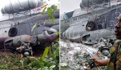 Gana’da askeri helikopter düştü: 8 ölü
