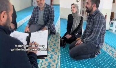 Gelinin mehir talebi imamı da şaşırttı: Damat sen ne diyorsun bu işe?