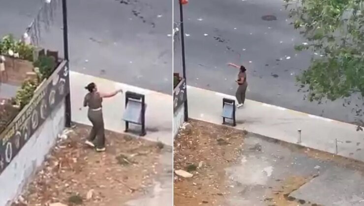 Gün geçmiyor ki yeni olay yaşanmasın! Koca koca taşları sürücülere attı