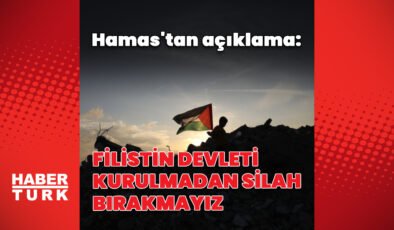 Hamas’tan bağımsız Filistin devleti açıklaması