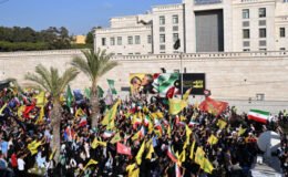Hizbullah destekçilerinden ‘silah toplama’ protestosu