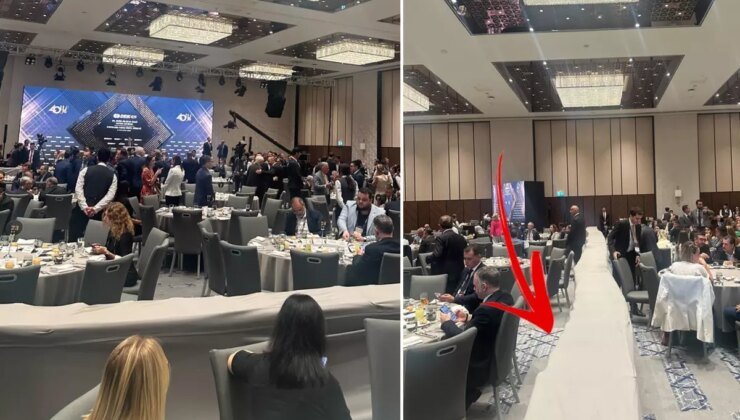 İş dünyasını buluşturan DEİK galasında tepki çeken oturma düzeni