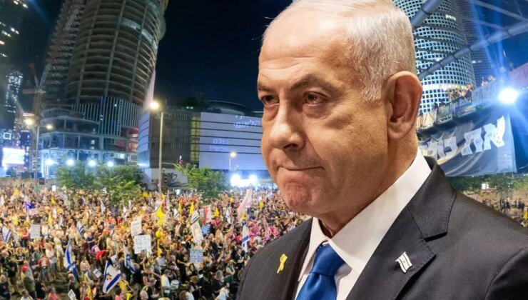 İsrail’de on binlerce kişi Netanyahu’nun Gazze’yi işgal kararını protesto etti