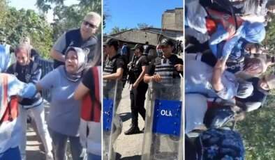 İstenmeyen görüntüler! Vatandaşların günlerdir direndiği mahalleye polis girdi