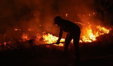 İzmir’de otlukta başlayan yangın ormana sıçradı