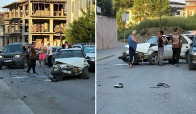 Kavga ettiği eşinin otomobilini cipiyle çarparak hurdaya çevirdi