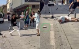 Kavga ettikleri kişiyi taşla bayılttılar! Dehşet anları kamerada