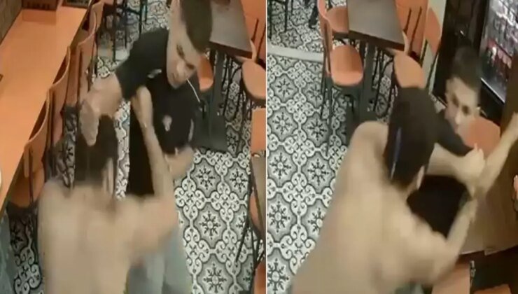 Kavgada ensesinden bıçaklandı, apar topar ameliyata alındı! O anlar kamerada