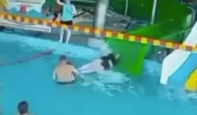 Kaydıraktan fırlayan kadının çarptığı küçük çocuğun karaciğeri yırtıldı