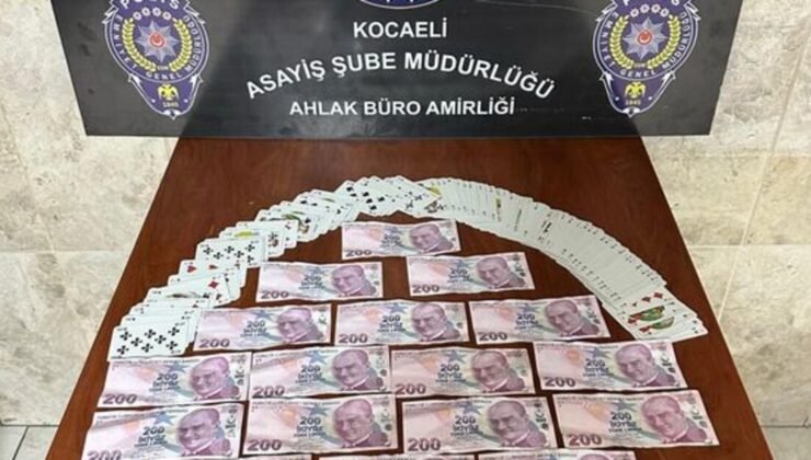 Kocaeli’de kumar oynayan 5 kişiye para cezası