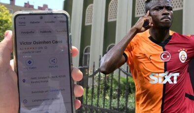 Konya’da bir caminin adı Google Haritalar’da "Victor Osimhen Camii" olarak değiştirildi